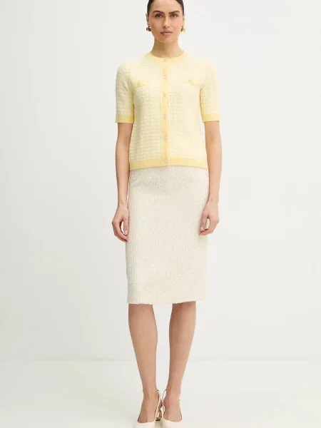 Morgan kardigan MORESA żółty