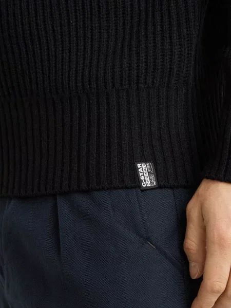 Шерстяной свитер G-star Raw черный