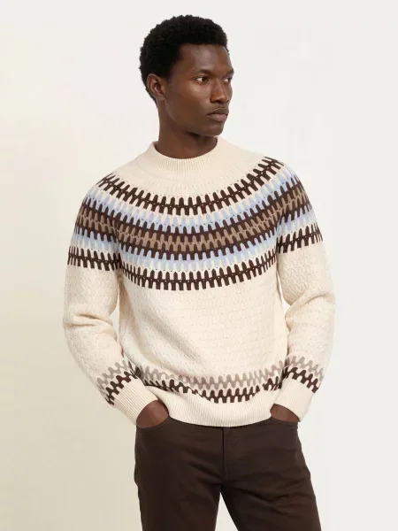 Boss Sweter Fiotto weiss biały