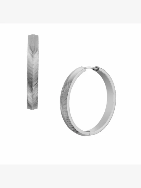 Обеци Fossil сребристо