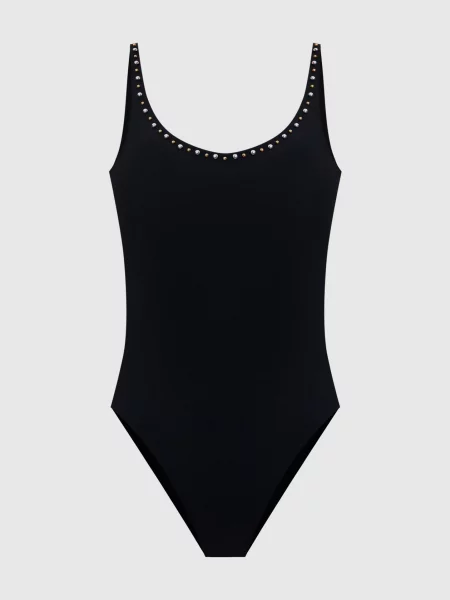 Купальник з напівсферами Versace чорний