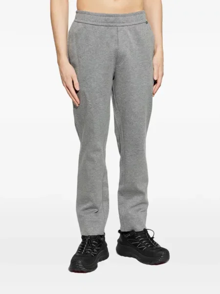 Pantaloni Moncler alergare cu autograf gri