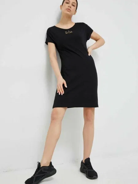 Obleka Emporio Armani črna