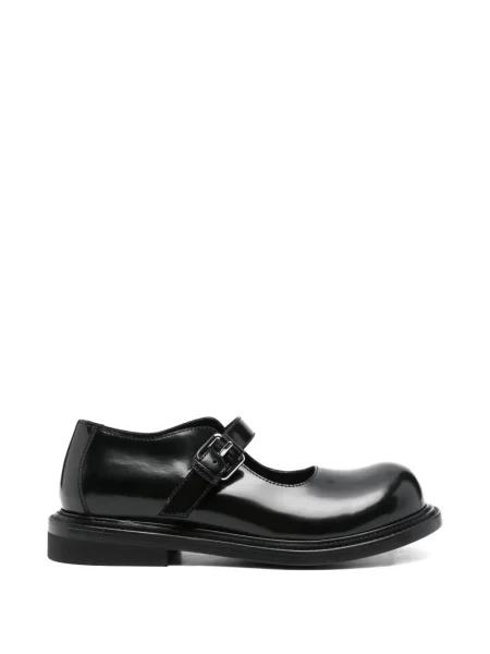 Pantofi loafer Moschino cu cataramă cu bretele negru