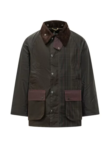 Gulerat geacă Barbour de catifea cord maro
