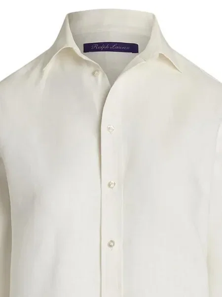 Cămașă Polo Ralph Lauren de costum alb