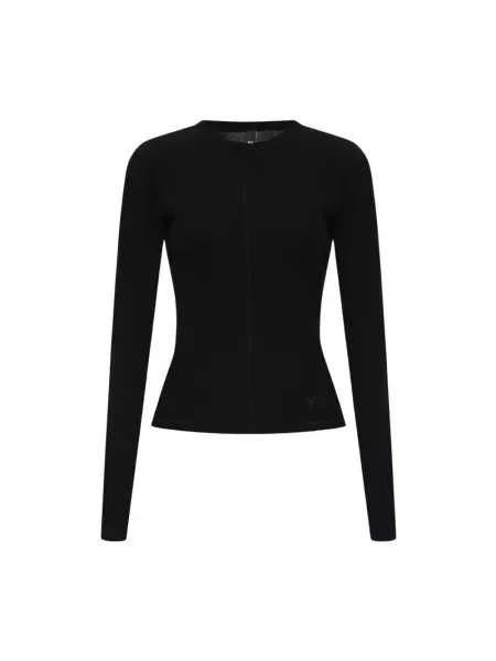 T-shirt Fitted Long Sleeve Tee Black XXS czarna