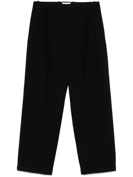 Pantaloni Saint Laurent de flanelă negru