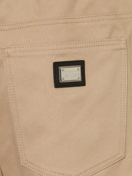 Dolce & Gabbana Chinosy beige beżowe