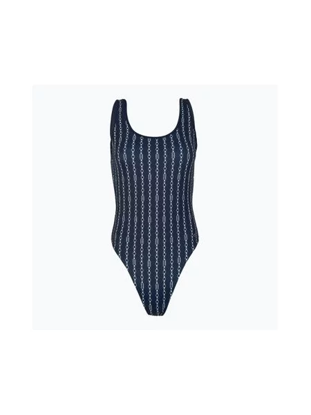 Купальник суцільний Tommy Hilfiger One Piece Print Ext flag chain dark night navy синій