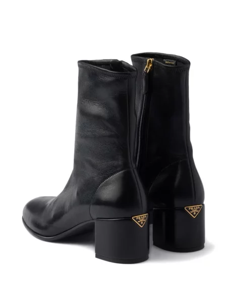 Botine Prada din piele negru