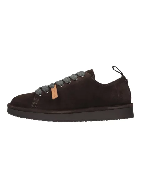 Sneakersy Panchic sznurowane zamszowe brązowe