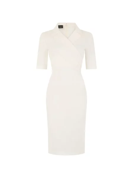 Rochie midi Pinko plic alb
