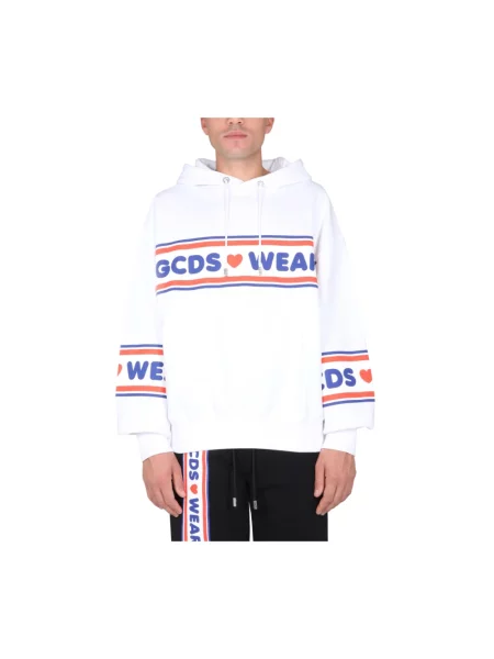 Bluza z kapturem Gcds z kapturem biała