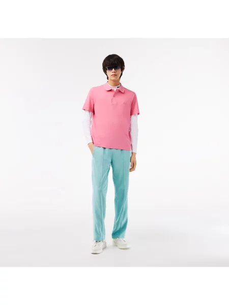 Lacoste Koszulka Polo O Regularnym Kroju Z Oddychającej Bawełny Piqué różowa