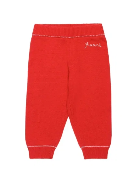 Legginsy dziecięce Marni czerwone
