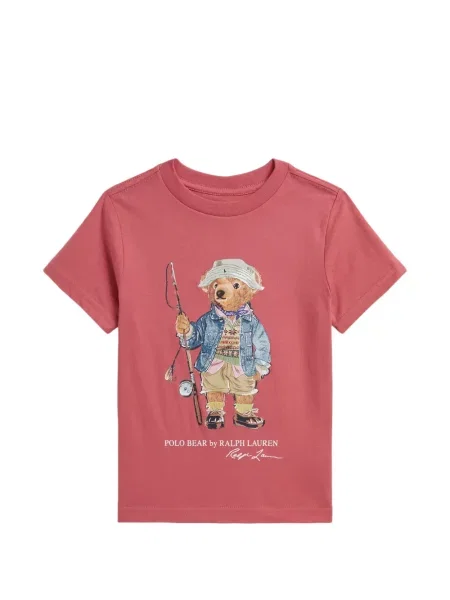 Koszulka polo dziecięca Polo Ralph Lauren różowa