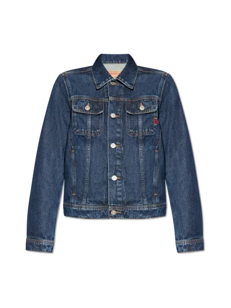 Diesel kurtka jeansowa DE-BONNY granatowy przejściowa niebieska