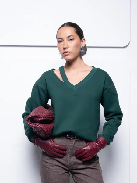 Світшот VMMA бавовна/поліестер зелений