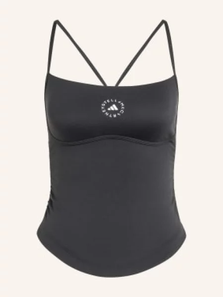 Krótki top Adidas By Stella Mccartney czarny
