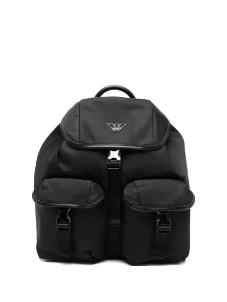 Rucsac Emporio Armani cu autograf negru