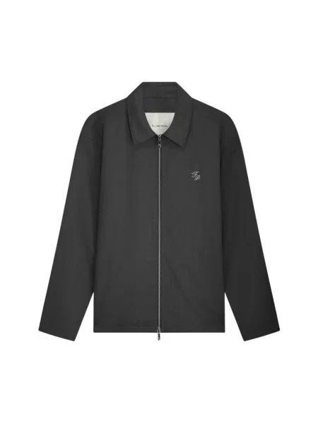 Filling Pieces kurtka przejściowa z dodatkiem wełny Twill Wool szara
