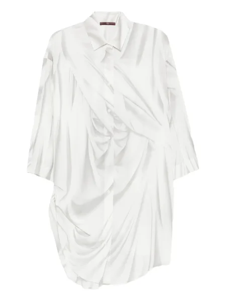 Cămașă High drapată alb