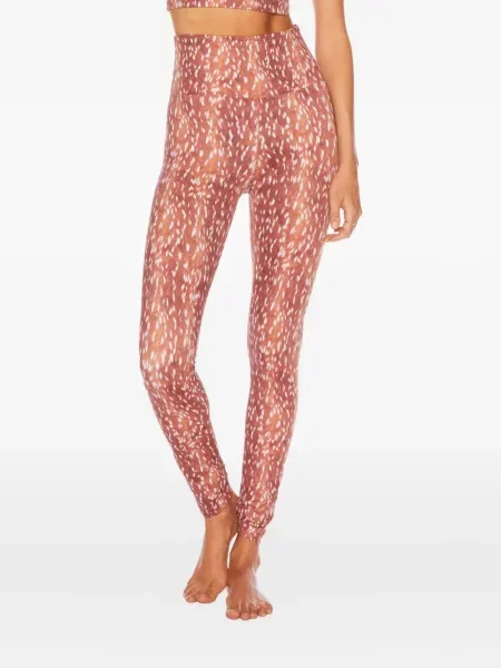 Legginsy Beach Riot brązowe