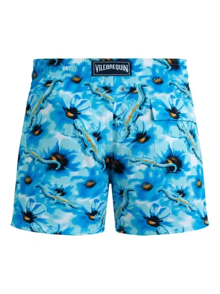 Slip de baie Vilebrequin cu imagine albastru