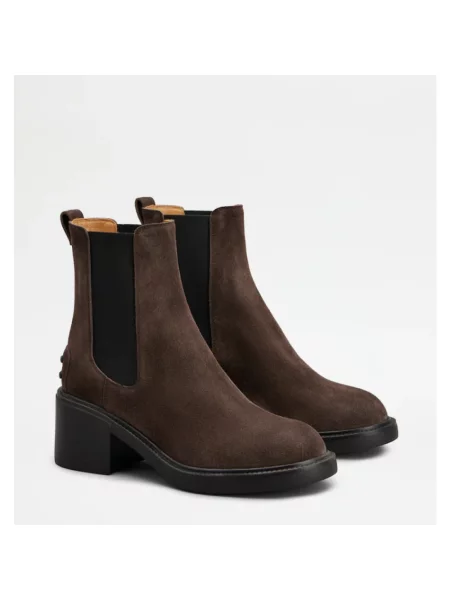 Botki Tod's zamszowe brązowe