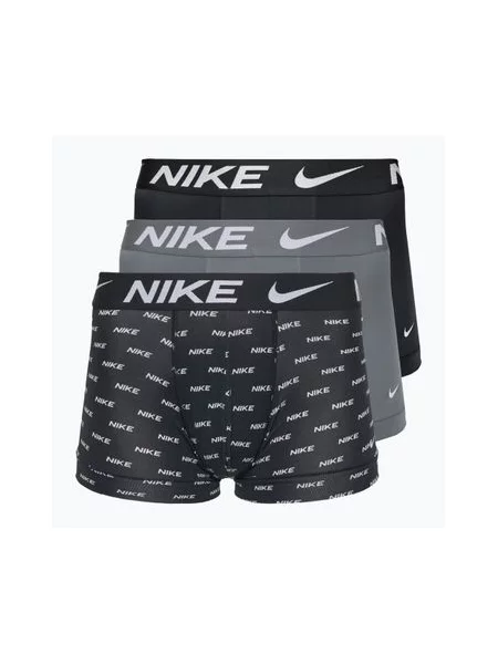 Шорти-боксери Nike Dri-Fit Essential 3 пари з принтом логотипу nike/холодний сірий/чорний чорні