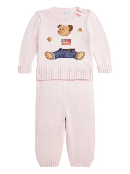 Koszulka polo dziecięca Polo Ralph Lauren różowa