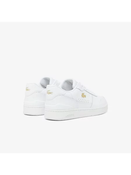 Lacoste Skórzane Sneakersy T-Clip Set białe