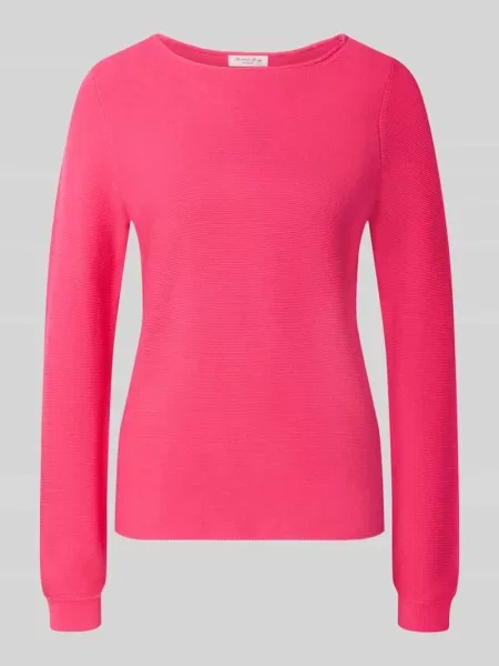 Sweter z dzianiny z prążkowanymi wykończeniami Christian Berg Woman