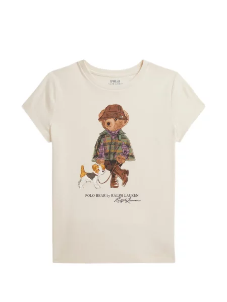 Koszulka polo dziecięca Polo Ralph Lauren biała