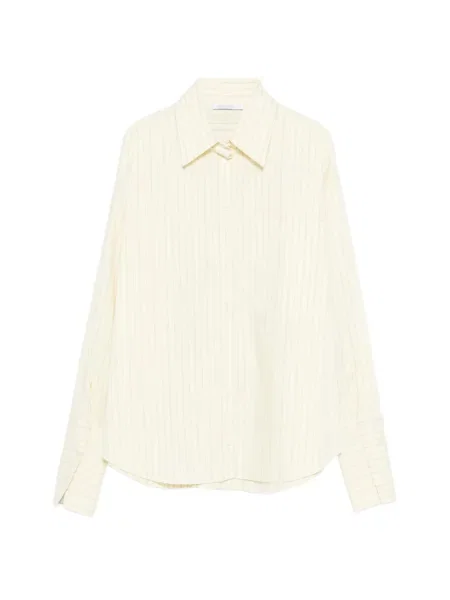 Cămașă Patrizia Pepe cu dungi galben