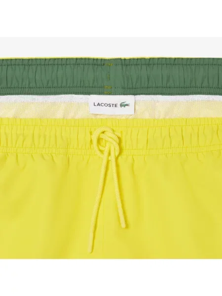 Lacoste Kąpielówki Szybkoschnące żółte