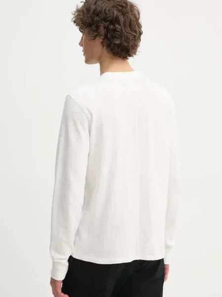 Tricou cu mânecă lungă Rag & Bone alb