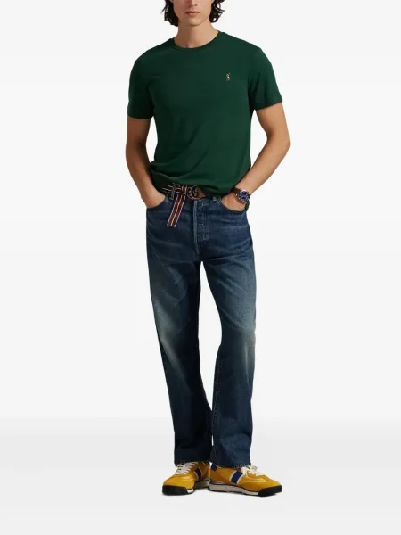 Ριγέ polo Polo Ralph Lauren με κουκούλα με αυτόγραφο λευκό