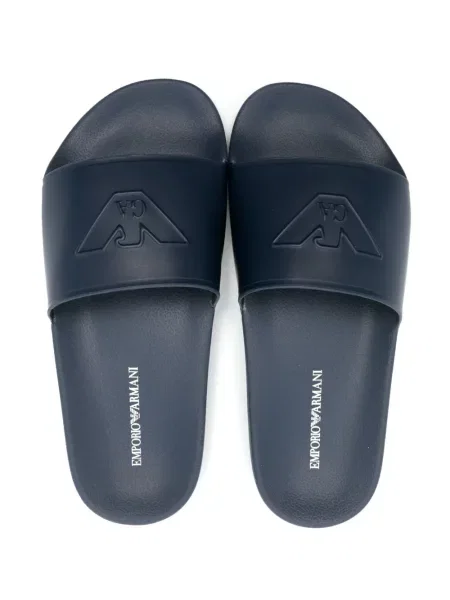 Sandały dziecięce Emporio Armani niebieskie