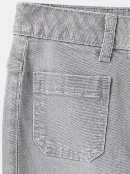 Dżinsy o kroju flare z denim Dzieci 8 MANGO KIDS szary