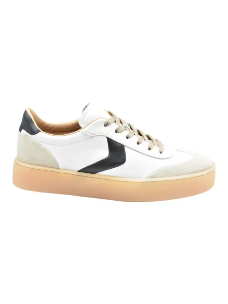 Sneakersy Voile Blanche skórzane beżowe