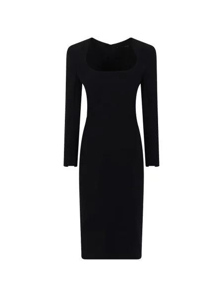Lung rochie midi Chiara Boni La Petite Robe negru