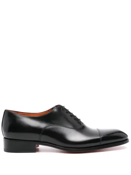 Oxford Santoni din țesătură twill negru
