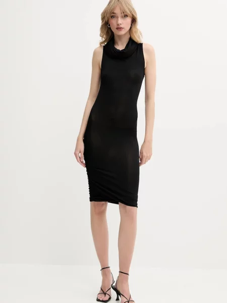 Rick Owens Lilies sukienka mini dopasowana czarny