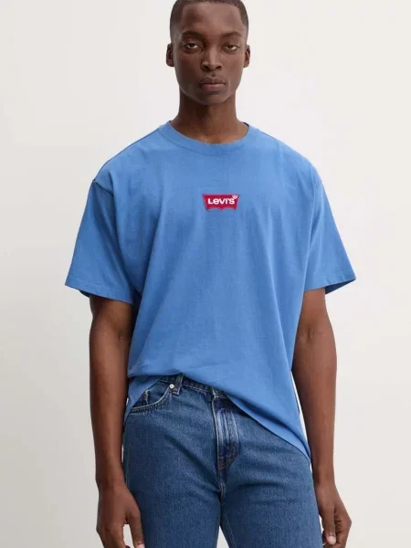 Тениска Levi's с принт синьо
