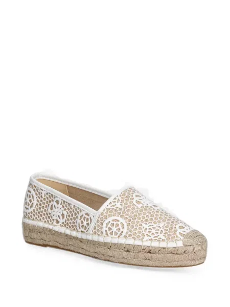 Espadrile Guess cu broderie alb
