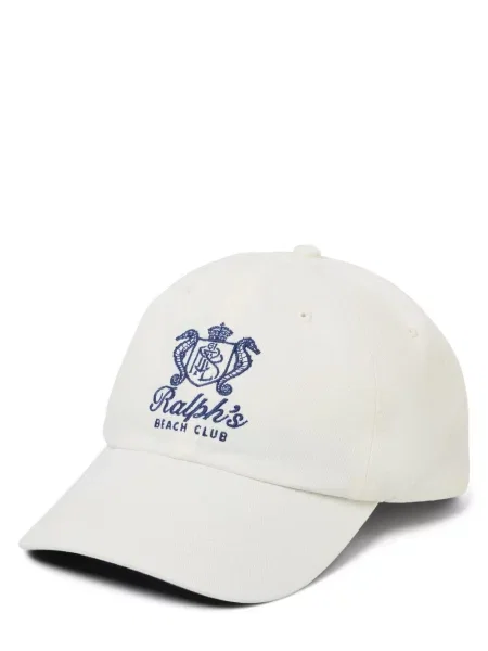 Czapka z daszkiem z wyhaftowanym logo Polo Ralph Lauren biała