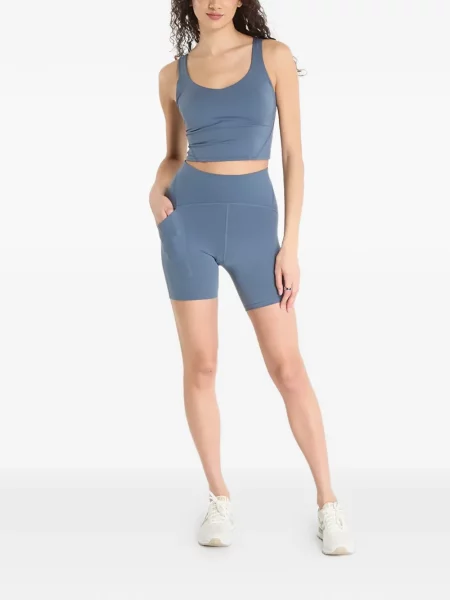 Kratke hlače The North Face visoki struk plava