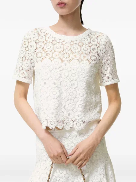 Top Burberry din dantelă